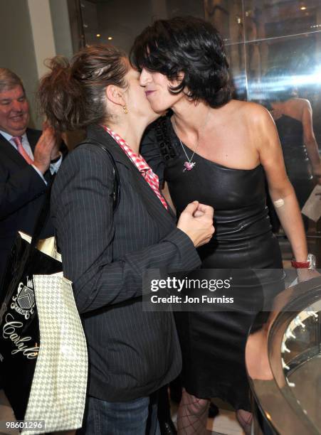 Tracey Emin and Anastasia Webster attend A Celebratory Evening Of Trophies, Intelligence And Heritage In Sport on April 21, 2010 in London, England.