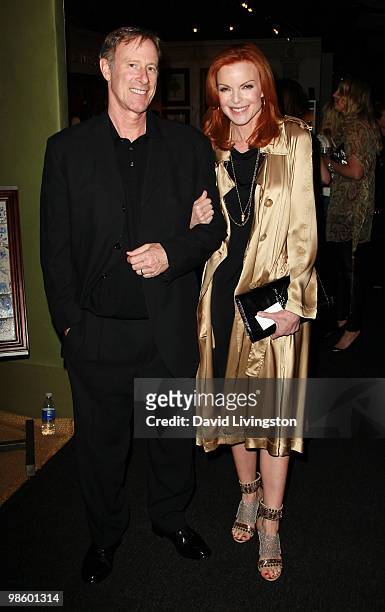 Actress Marcia Cross and husband Tom Mahoney attend the 15th Annual Los Angeles Antique Show Opening Night Preview Party benefiting P.S. ARTS at...
