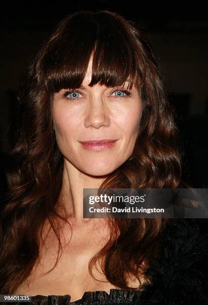 Actress Stacy Haiduk attends the 15th Annual Los Angeles Antique Show Opening Night Preview Party benefiting P.S. ARTS at Barker Hanger on April 21,...