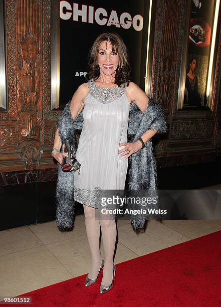 Actress Kate Linder attends the opening night of 'Chicago' at the Pantages Theatre on April 21, 2010 in Hollywood, California.