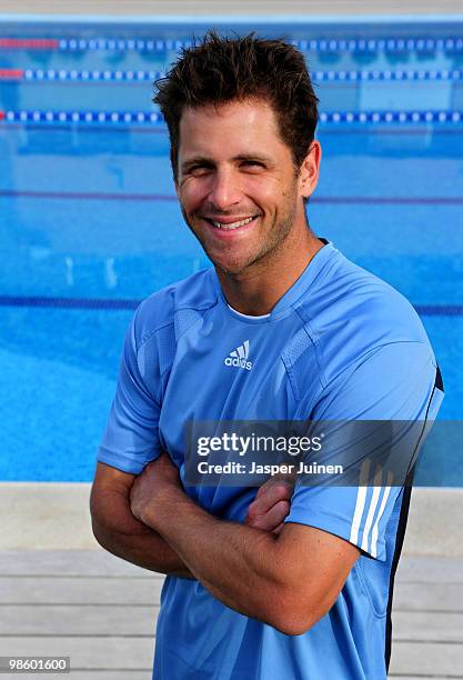 Jordan Kerr of Australia smiles on day three of the ATP 500 World Tour Barcelona Open Banco Sabadell 2010 tennis tournament at the Real Club de Tenis...