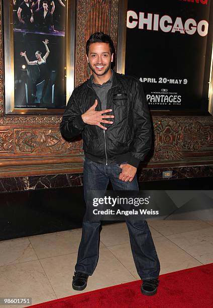 Jay Rodriguez attends the opening night of 'Chicago' at the Pantages Theatre on April 21, 2010 in Hollywood, California.