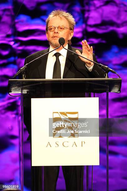 Paul Williams speaks at the the 27th Annual ASCAP Pop Music Awards Show at Renaissance Hollywood Hotel on April 21, 2010 in Hollywood, California.