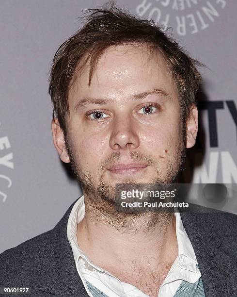 Actor Jimmi Simpson arrives for the Paley Center for Media presentation of "Party Down" at The Paley Center for Media on April 21, 2010 in Beverly...