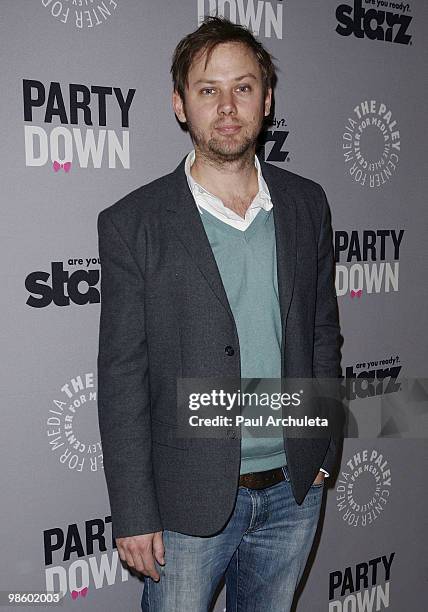 Actor Jimmi Simpson arrives for the Paley Center for Media presentation of "Party Down" at The Paley Center for Media on April 21, 2010 in Beverly...