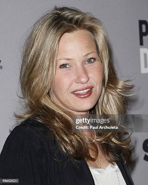 Actress Joey Lauren Adams arrives for the Paley Center for Media presentation of "Party Down" at The Paley Center for Media on April 21, 2010 in...