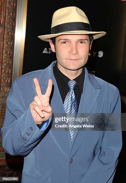 Actor Corey Feldman attends the opening night of 'Chicago' at the Pantages Theatre on April 21, 2010 in Hollywood, California.