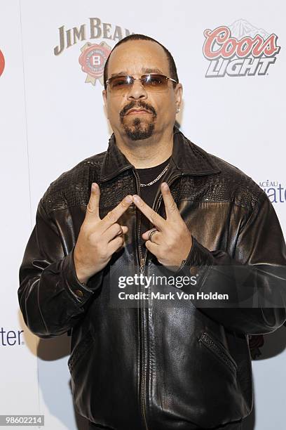 Rapper Ice-T attends ESPN the Magazine's 7th Annual Pre-Draft Party at Espace on April 21, 2010 in New York City.