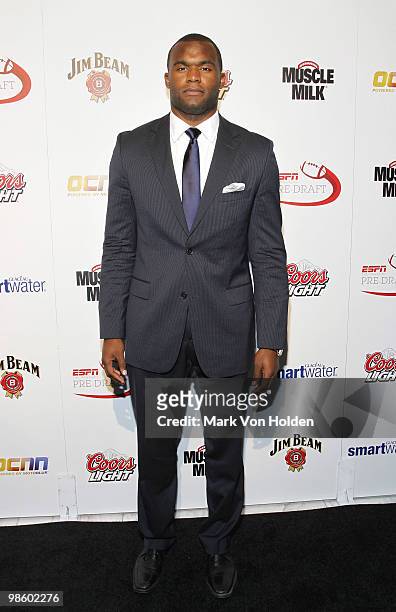 Florida State football player, Myron Rolle attends ESPN the Magazine's 7th Annual Pre-Draft Party at Espace on April 21, 2010 in New York City.