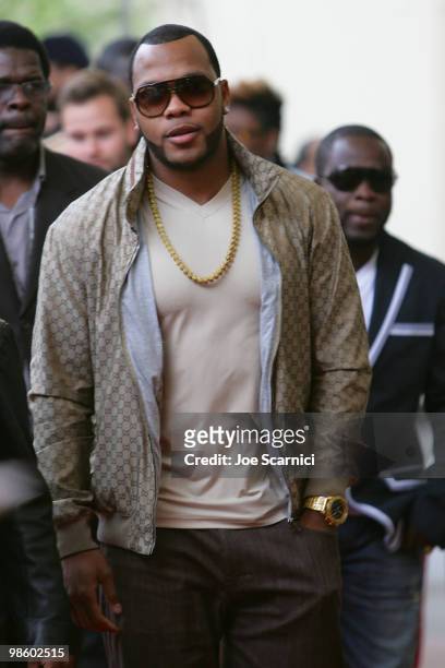 Flo Rida arrives at the 27th Annual ASCAP Pop Music Awards at Renaissance Hollywood Hotel on April 21, 2010 in Hollywood, California.