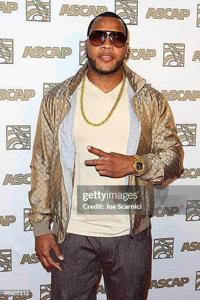 Flo Rida arrives at the 27th Annual ASCAP Pop Music Awards at Renaissance Hollywood Hotel on April 21, 2010 in Hollywood, California.