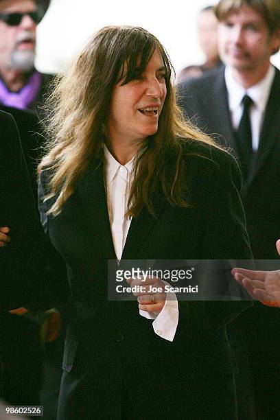 Patti Smith arrives at the 27th Annual ASCAP Pop Music Awards at Renaissance Hollywood Hotel on April 21, 2010 in Hollywood, California.