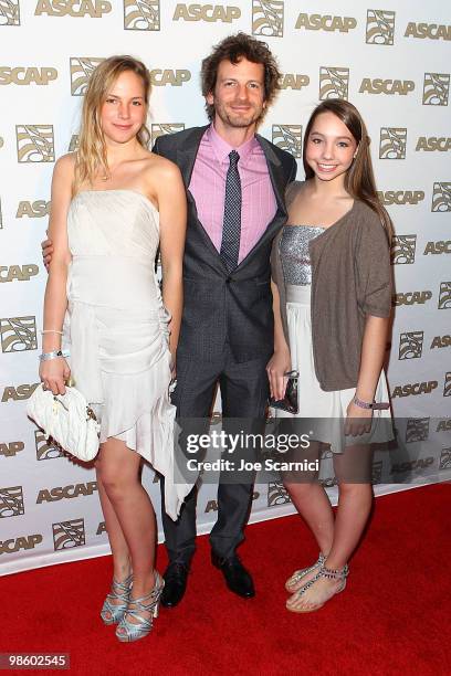 Lukasz "Dr. Luke" Gottwald and dates arrive at the 27th Annual ASCAP Pop Music Awards at Renaissance Hollywood Hotel on April 21, 2010 in Hollywood,...