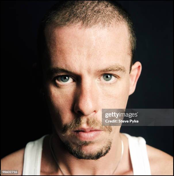 Fashion designer Alexander McQueen poses for a portrait shoot in London, UK.