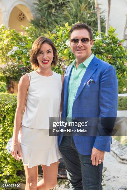 Felicia Cunningham and Dennis Cunningham attend Sharon Bush Hosts Benefit Dinner for Cristo Rey Brooklyn High School at Private Estate on March 29,...