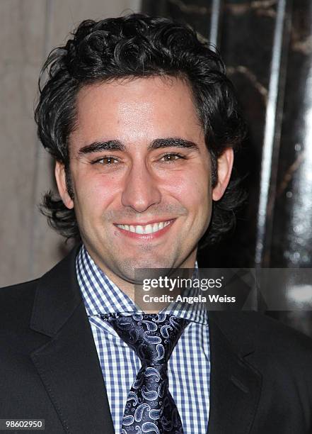 John Lloyd Young attends the opening night of 'Chicago' at the Pantages Theatre on April 21, 2010 in Hollywood, California.