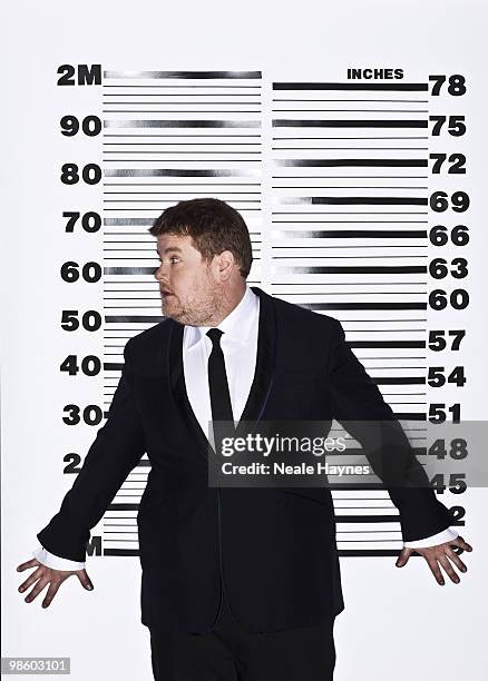Actor James Corden poses for a portrait shoot in London, March 2, 2010.