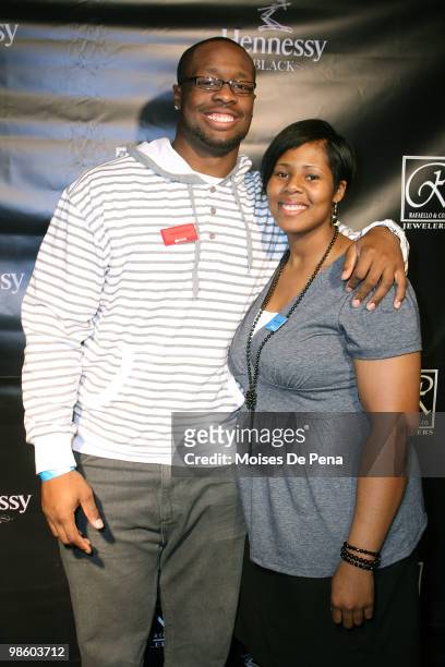 Prospect Gerald McCoy and wife Nicki McCoy attends the NFL Draft grand opening celebration at Rafaello & Co Jewelers on April 21, 2010 in New York...