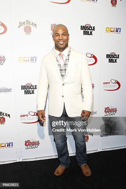 Notre Dame's Golden Tate attends ESPN the Magazine's 7th Annual Pre-Draft Party at Espace on April 21, 2010 in New York City.