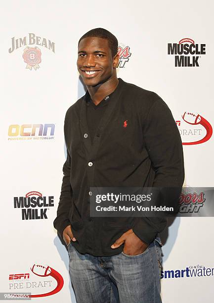 Giants' Clint Sintim attends ESPN the Magazine's 7th Annual Pre-Draft Party at Espace on April 21, 2010 in New York City.