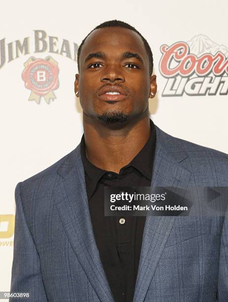 Viking's Adrian Peterson attends ESPN the Magazine's 7th Annual Pre-Draft Party at Espace on April 21, 2010 in New York City.