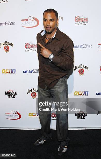 S Darren Sharper attends ESPN the Magazine's 7th Annual Pre-Draft Party at Espace on April 21, 2010 in New York City.