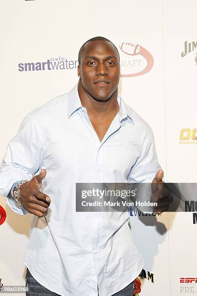 49er's Takeo Spikes attends ESPN the Magazine's 7th Annual Pre-Draft Party at Espace on April 21, 2010 in New York City.