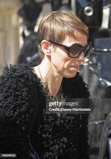 Tiphaine de Lussy attends the funeral of Malcolm McLaren on April 22, 2010 in north London, England. The man, often called the 'architect of punk',...