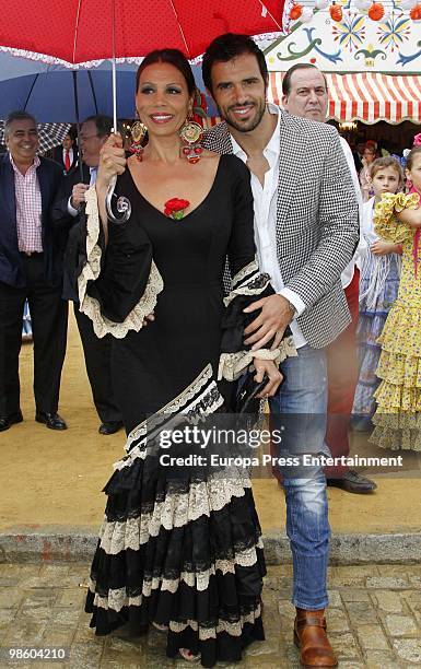 Toni Salazar and Roberto Liano attend the 'Feria de Abril' on April 22, 2010 in Seville, Spain. Feria de Abril is held annually in Seville, and it�s...