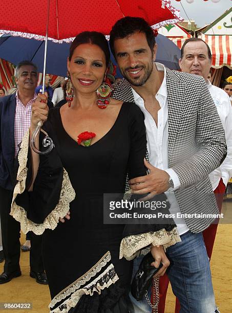 Toni Salazar and Roberto Liano attend the 'Feria de Abril' on April 22, 2010 in Seville, Spain. Feria de Abril is held annually in Seville, and it�s...