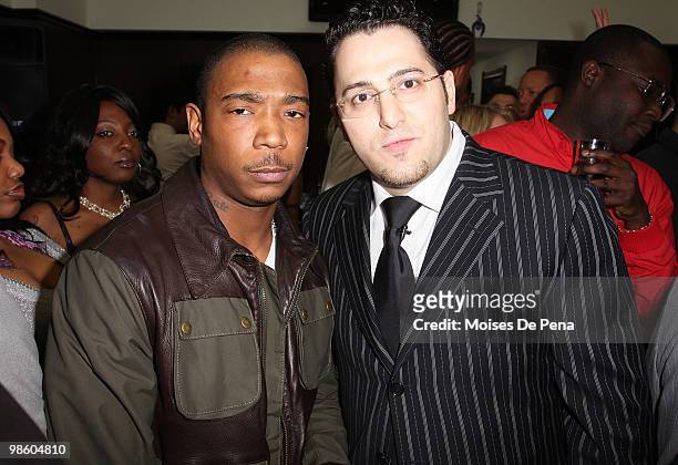 Ja Rule and Avi Aranbayev attends the NFL Draft grand opening celebration at Rafaello & Co Jewelers on April 21, 2010 in New York City.