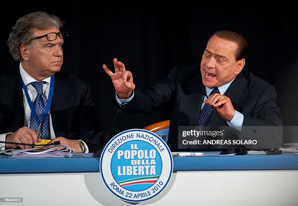 Italy's People of Freedom (PDL) party le