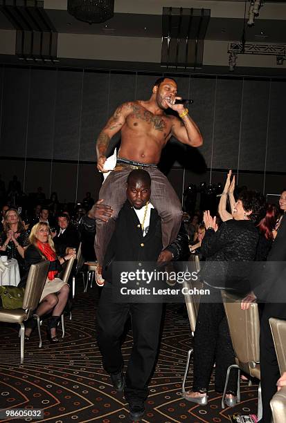 Rapper Flo Rida performs onstage at the 27th Annual ASCAP Pop Music Awards held at the Renaissance Hollywood Hotel on April 21, 2010 in Hollywood,...