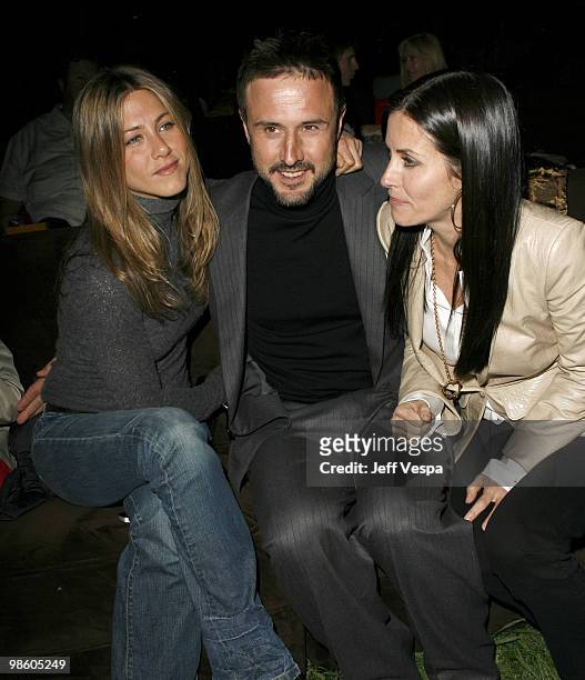 Jennifer Aniston, David Arquette and Courteney Cox-Arquette