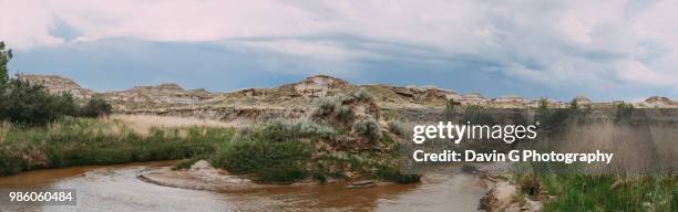 dinosaur provincial park - fossil site stock pictures, royalty-free photos & images