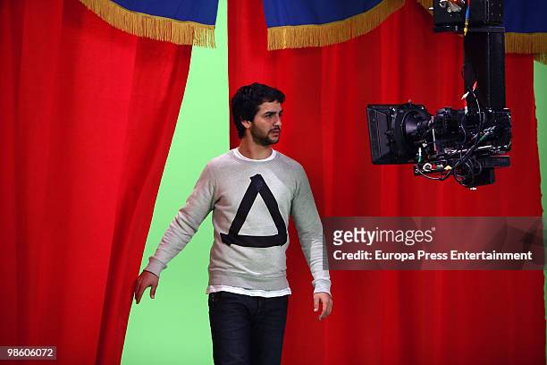 Spanish actor and singer Fran Perea poses for a photo session on April 22, 2010 in Madrid, Spain.