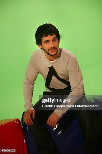 Spanish actor and singer Fran Perea poses for a photo session on April 22, 2010 in Madrid, Spain.