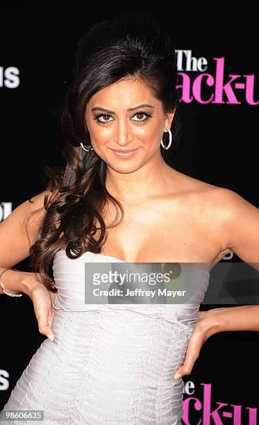 Actress Noureen DeWulf attends the "The Back-Up Plan" Los Angeles Premiere at Regency Village Theatre on April 21, 2010 in Westwood, California.