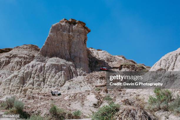 dinosaur provincial park - yacimiento fósil fotografías e imágenes de stock