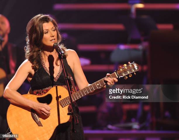 Singer/Songwriter Amy Grant performs at The 41st Annual GMA Dove Awards at The Grand Ole Opry House on April 21, 2010 in Nashville, Tennessee.