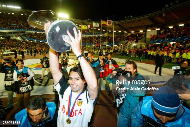 Roberto Ayala of Valencia after the Uefa cup final match between Valencia and Marseille at Ullevi, Goteborg, Sweden on May 19th 2004.