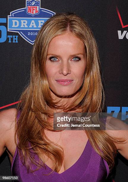 Actress Rebecca Mader attends the NFL and Verizon 2010 NFL Draft Eve Celebration at Abe & Arthur's on April 21, 2010 in New York City.