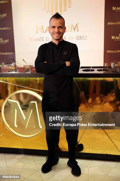 Chef Dabiz Munoz presents his new ice cream for Magnum at NH Collection Eurobuilding on June 28, 2018 in Madrid, Spain.