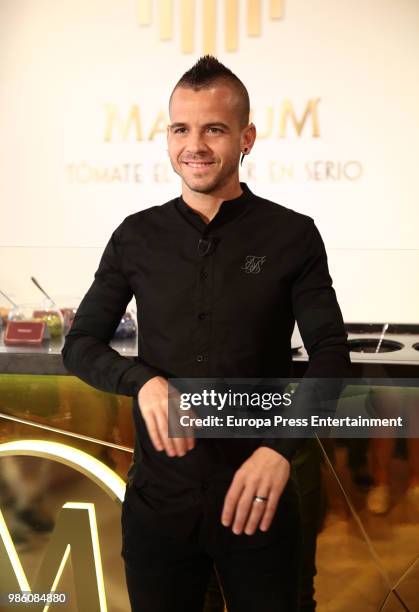 Chef Dabiz Munoz presents his new ice cream for Magnum at NH Collection Eurobuilding on June 28, 2018 in Madrid, Spain.