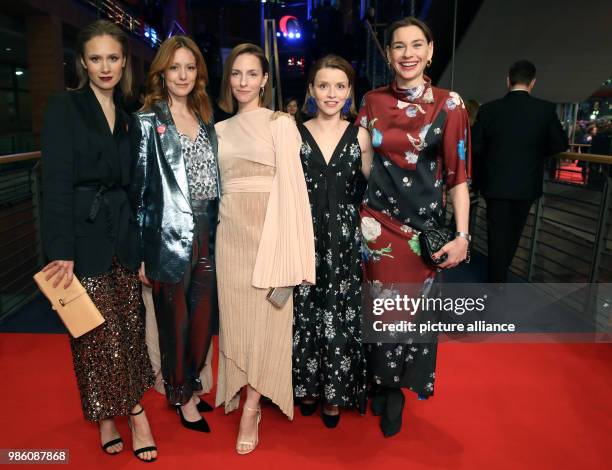 Actresses Alina Levshin , Lavinia Wilson, Katharina Schuettler, Karoline Schuch and Christiane Paul attend the screening of the opening film 'Isle of...