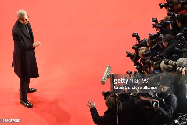 Actor Jeff Goldblum attends the opening night of the film 'Isle of Dogs' during the 68th Berlin international Film Festival 'Berlinale' in Berlin,...