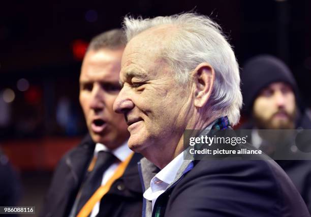 February 2018, Berlin: Berlinale, Opening, 'Isle of Dogs': Actor Bill Murray Photo: Janne Kieselbach/dpa