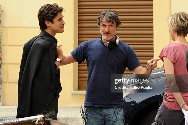 Actor Riccardo Scamarcio is seen, filming on location for 'Il Segreto Dell'Acqua' on April 22, 2010 in Palermo, Italy.