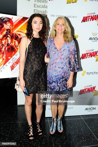 Violet Savage and Nanette Lepore attend The Cinema Society With Synchrony And Avion Host A Screening Of Marvel Studios' "Ant-Man And The Wasp" at The...
