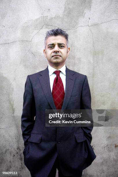 Sadiq Khan, Labour MP for Tooting and Minister of State for Transport, Balham, London, 15th March 2010.